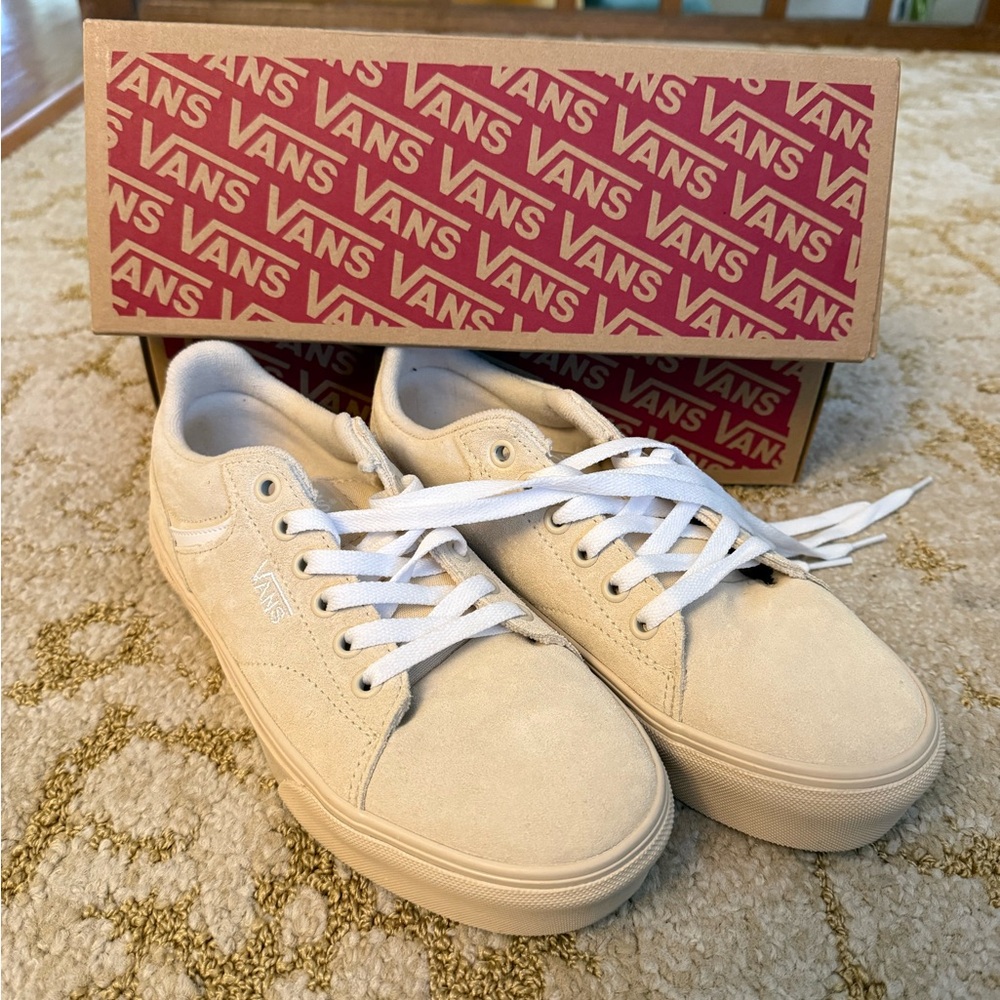 Platform suede vans